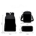 thumbnail image 3 of Soccer Star Printed Backpack Three-piece Set, Youth School Bag, Student Backpack-SinKeeU, 3 of 4
