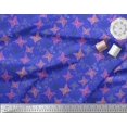 thumbnail image 2 of Soimoi Poly Georgette Fabric Dot & Butterfly Printed Fabric 1 Yard 52 Inch Wide, 2 of 3