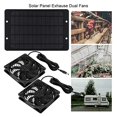 thumbnail image 3 of Solar Panel Fan Kit, 10W 12V Solar Powered Fan Outdoor Waterproof, Portable Ventilator Exhaust Fan with 2M Long Cable, 3 of 6
