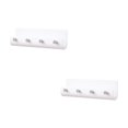 thumbnail image 1 of 2PC Spoon And Lid Rest Wall Mounted Storage Box With Hook Mobile Phone Holder Mobile Phone Charging Station Remote Control Storage Box Self Adhesive Double Sided Tape Fixed Position White, 1 of 9