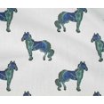 thumbnail image 4 of oneOone Cotton Flex Fabric Horse Block Print Fabric BTY 40 Inch Wide, 4 of 4