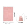 thumbnail image 3 of Fringed Striped Beach Towel with Backpack - Quick-Dry Microfiber Towel Set Absorbent Travel Towel for Pool & Yoga Lightweight Towel, Red, JKODE, 3 of 9