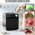 thumbnail image 4 of KFFKFF Vertical Ice Cream Machine with Integrated Compressor, 2 Quart Instant Fruit Yogurt Device, Stainless Steel Electronic Sorbet Creator, 4 Function Gelato Producer with Digital Screen & Timer, 4 of 9