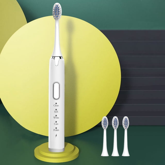 Dvkptbk Electric Toothbrush,, Low Noise, Portable, Smart Timer Electric Toothbrush Ipx7 Water Electric Toothbrush Vibration