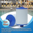 thumbnail image 5 of 2024 2 Pack Spa Filter, For Unicel 6ch-940, For Pww50p3, For Waterway Front Access Skimmer And Filbur Fc-0359, 5 of 5