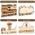 thumbnail image 2 of ROKR 308 Pieces 3D Wooden Puzzle Train Model Kits for Gift, 2 of 6