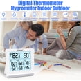 thumbnail image 2 of Geevon Indoor Outdoor Thermometer Wireless with 3 Remote Sensors, Digital Weather Station Indoor Outdoor Temperature Humidity Monitor with Backlight, Comfort Indicator, Temp Alert for Home, 2 of 9