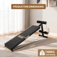 thumbnail image 3 of Yiwa Sit Up Bench for Home Gym, Abdominal Workout Bench with Extra Thick Pads, Folding Adjustable Decline Design, Perfect for Ab Exercise and Core Strength Training, Supports 220 LBS, 3 of 6
