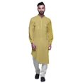 thumbnail image 1 of Atasi Kurta Asymétrique en Rayonne pour Homme, Kurta Chemise Longue Décontractée Imprimée, 1 of 6