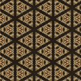 thumbnail image 1 of Ahgly Company Tapis d'Intérieur Lavable à la Machine, Carré, Transitionnel, Noir Brun, Tapis de Zone, 5 Pieds Carré, 1 of 7