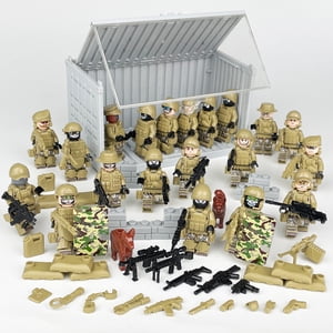 21PCS Special Forces Building Figures Set with MOC Gear - DIY Action Toy Blocks for Creative Play