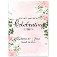 thumbnail image 1 of Darling Souvenir MADE WITH LOVE Custom Thank You For Celebrating With UsPink Rose ThemeWelcomeSignIdeal For Celebration - 18x12, 1 of 5