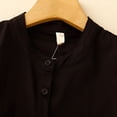 thumbnail image 4 of Cinvoph T-Shirts Décontractés à Manches 3/4 pour Femmes Col Rond Boutons Hauts Décontractés Affaires Travail Basiques Blouses Haut, 4 of 8
