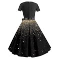 thumbnail image 3 of VEKDONE Liquidation 2025 Robes Vintage pour Femmes à Manches Courtes Robe de Thé Robe Formelle pour Invitée de Mariage, Robes Hawaïennes pour Femmes, 3 of 3