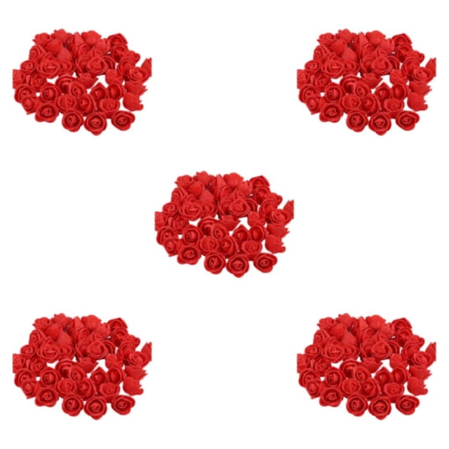 Transemion 500pieces Wreath Wedding House Decor Lasting Impression With These Exquisite red 5Set
