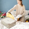 thumbnail image 2 of Feltree Canvas Cotton Large Storage Bag for Bedding Sheets Blankets Winter Clothes Storage Bag, 2 of 8