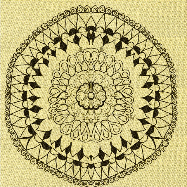 Ahgly Company Tapis d'Intérieur Lavable en Machine Carré Transitionnel Jaune Soleil, 6 Pieds Carré