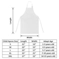 thumbnail image 2 of TOPTIE Colorful Cotton Canvas Kid's Aprons with Pocket, Artist Apron & Chef Apron (White, 25"L x 21"W), 2 of 7