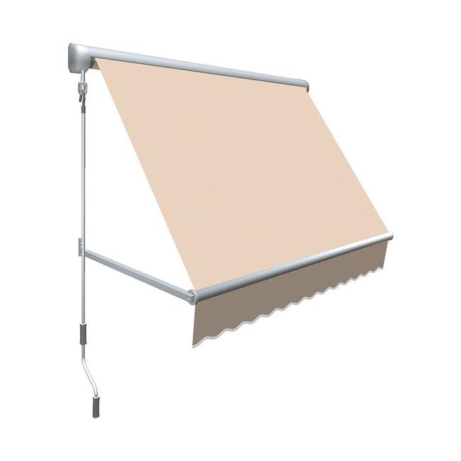Awntech MS6-US-LPIN Auvent Rétractable pour Fenêtre Mesa de 6 Pi, Lin à Fines Rayures - 24 x 24 Po