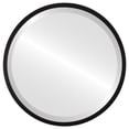 thumbnail image 1 of Miroir Rond Encadré London - Noir Mat - 15 Pouces x 15 Pouces, 1 of 7