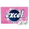 EXCEL, Bubblemint Flavoured Sugar Free Chewing Gum, 12 Pieces, 1Pack