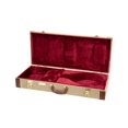 thumbnail image 2 of Crossrock Rectangular Wooden Case fits A-style Mandolins with Accessory Compartment Stainless Steel Latches Metal Feet-Vinyl Tweed (CRW620MATW-R), 2 of 5