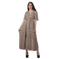 thumbnail image 1 of Moomaya Robes d'Été Imprimées à Manches Courtes pour Femmes, Tenue de Fête Décontractée, 1 of 4