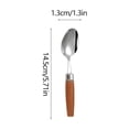 thumbnail image 3 of Ensemble de Couverts en Acier Inoxydable - Cuillère et Fourchette, Ustensiles de Cuisine, Compatible Lave-Vaisselle, Résistant à la, Argent, JKODE, 3 of 9