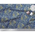 thumbnail image 2 of Soimoi Cotton Poplin Fabric Geometric Small Printed Fabric 1 Yard 56 Inch Wide, 2 of 3