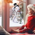 thumbnail image 4 of Christmas Snowman Rotating Sculpture Train Decorations Window Paste Stickers, 4 of 7