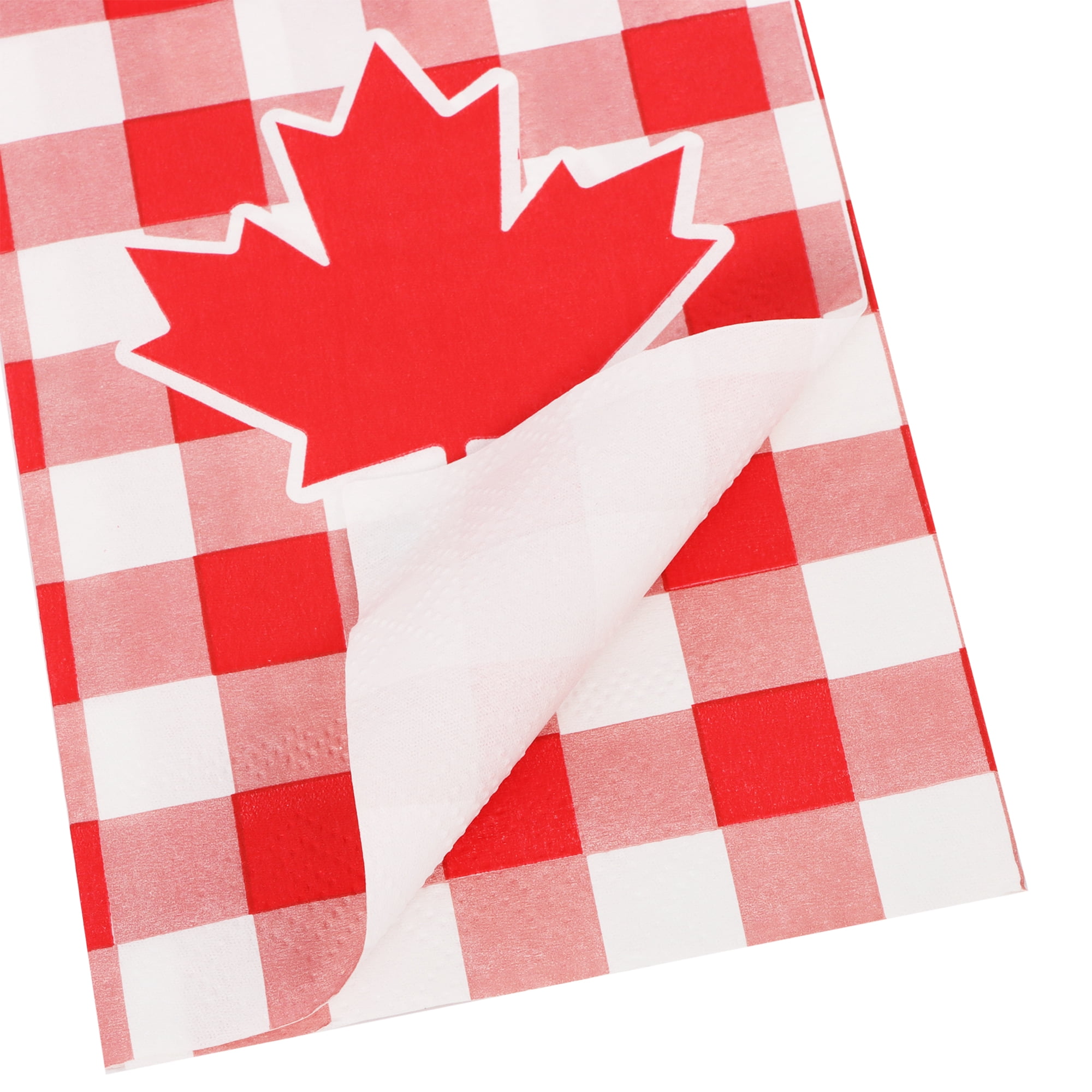 Way to Celebrate! Serviettes de table en papier à carreaux rouges, 20 ct