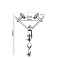 thumbnail image 1 of Dvkptbk Pulley Leg Pulley Proxy Hoist Pulley Suspension Round Flat Cable Steel Rope Angle Iron Off Pulley Pulley Assembly Pulley, 1 of 1