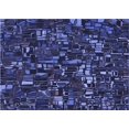 thumbnail image 1 of Ahgly Tapis Rectangulaire Lavable en Machine Intérieur Transitionnel Bleu Nuit, 2 Pieds x 3 Pieds, 1 of 7