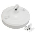 thumbnail image 3 of Milaget Ceiling Rose Ceiling Light Iron Hook Lamp Ceiling Lamp Ceiling Pendant Lamp Disc white, 3 of 7