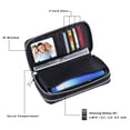 thumbnail image 4 of Womens Double Zipper Wallet Clutch Purse Cellphone Long Wallet with Removable Wristlet, 4 of 6