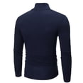 thumbnail image 4 of Chemisier Homme Manche Ajustée Chemise Homme Couleur Unie Boutonnée Coupe Ajustée sous-Couche Unie Extensible Coton Chemises Habillées pour Homme Haut Coupe Ajustée Col Roulé Long Couleur Chemise Homme Chemise Homme, 4 of 6