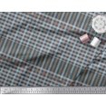 thumbnail image 3 of Soimoi Velvet Fabric Window Pane Check Fabric Prints by Yard 58 Inch Wide, 3 of 3