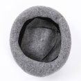 thumbnail image 4 of Women New Solid Color Adjustable Wool Beret Wool Warm Hat In Autumn And Winter, 4 of 5