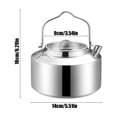 thumbnail image 3 of PRETXORVE Outdoor Kettle Excellent Quality Stainless Steel Kettle Large Capacity Portable Camping Can Open Fire Kettle, 3 of 6