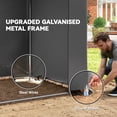 thumbnail image 4 of Outsunny 8' x 6' Portable Shed, Waterproof Bike Tent, Dark Grey, 4 of 10
