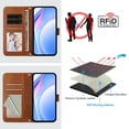 thumbnail image 3 of Étui à Rabat pour iPhone 17e, Blocage RFID, Fermoir Magnétique, Étui Portefeuille avec 3 Fentes pour Cartes et Fonction Support, 3 of 4