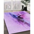 thumbnail image 3 of Ahgly Company Machine Washable Indoor Rectangle Transitional Purple Area Rugs, 8' x 10', 3 of 7