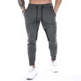 thumbnail image 1 of FAIWAD Men's Slim Sweatpants Elastic High Waist Drawstring Workout Athletic Pants with Pockets, 1 of 7