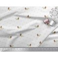 thumbnail image 3 of Soimoi Brun Moss Georgette Tissu Feuilles & Trèfle Imprimé Floral par Yard 42 Pouces de Large, 3 of 3