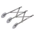 thumbnail image 2 of 3 Wheel Stainless Steel Pastry Cutter, Safe Wing Nut Adjustable Pizza Slicer Save Time Accurate  For Dough For Pizza For Baking Stainless Steel,Black Non Stick, 2 of 8