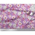 thumbnail image 3 of Soimoi Silk Fabric Cosmos Floral Print Fabric by The Yard 42 Inch Wide, 3 of 3