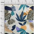 thumbnail image 2 of oneOone Rayon Teal Blue Fabric Tropical Craft Projects Decor Fabric Printed By The Yard 56 Inch Wide, 2 of 5