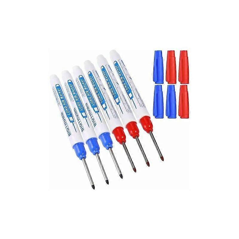 Waterproof Deep Reach Markers For Architects, Deep Hole Marker Pens 30Mm Tip Length 1Mm Line Width, Multi Purpose Markers With Portable Pen Clip