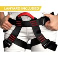 thumbnail image 5 of Half Body Safety Harness & Lanyard - Stranded Size - Fall Protection - Portable Personal Protective Equipment for Rock Climbing, 5 of 5