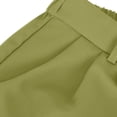 thumbnail image 3 of Timegard Womens Formal Pants Elastic High Waist Straight Leg Solid Color Office Work Lounge Pants Pockets, 3 of 6